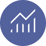 Graph icon representing resident feedback platform analytics - Opiniion: Resident Insight that Drives Property Success