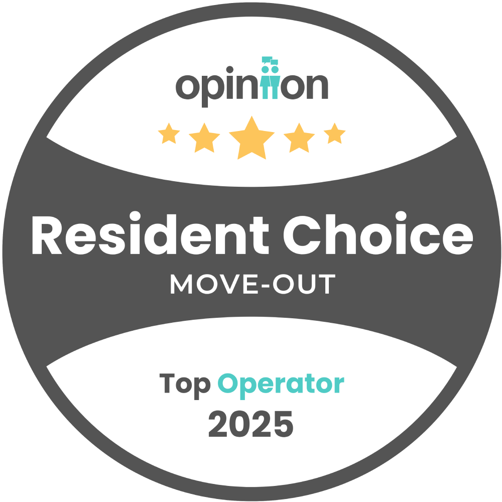 Resident Choice Awards badge for 2025 Top Operator - Opiniion: Resident Insight that Drives Property Success