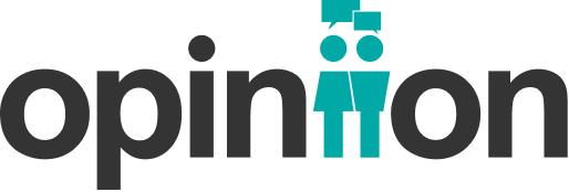 Opinion logo with stylized teal and black design - Opiniion: Resident Insight that Drives Property Success