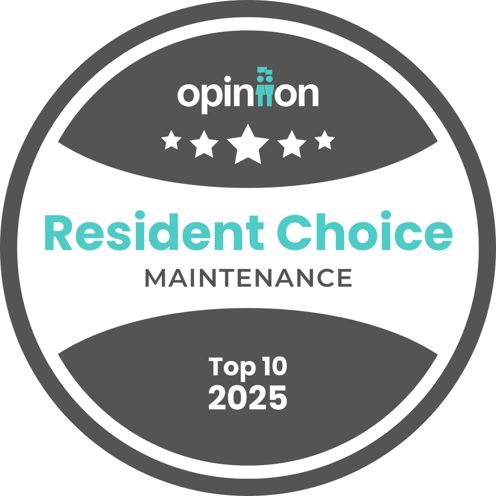 2025 Resident Choice Awards badge for Property Maintenance - Opiniion: Resident Insight that Drives Property Success
