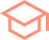 Icon of a graduation cap representing educational solutions - Opiniion: Resident Insight that Drives Property Success