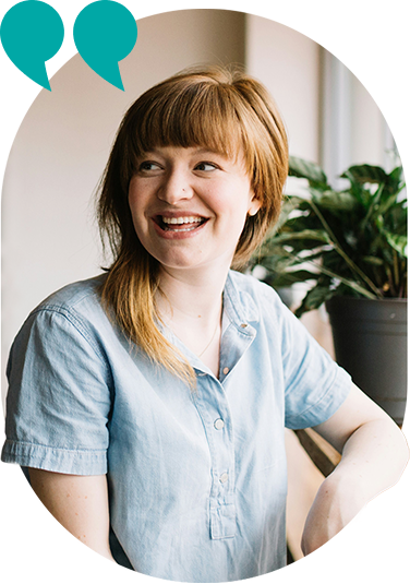 Happy resident giving feedback in home setting - Opiniion: Resident Insight that Drives Property Success
