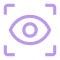 Purple eye icon symbolizing visibility of student housing - Opiniion: Resident Insight that Drives Property Success