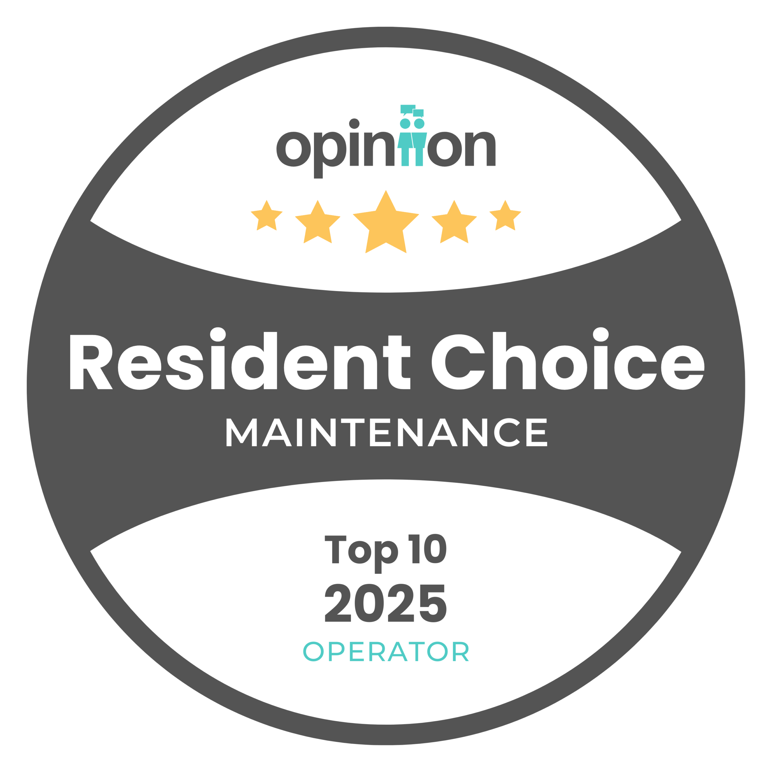 Resident Choice Awards Badge - 2026 Best Maintenace Operator