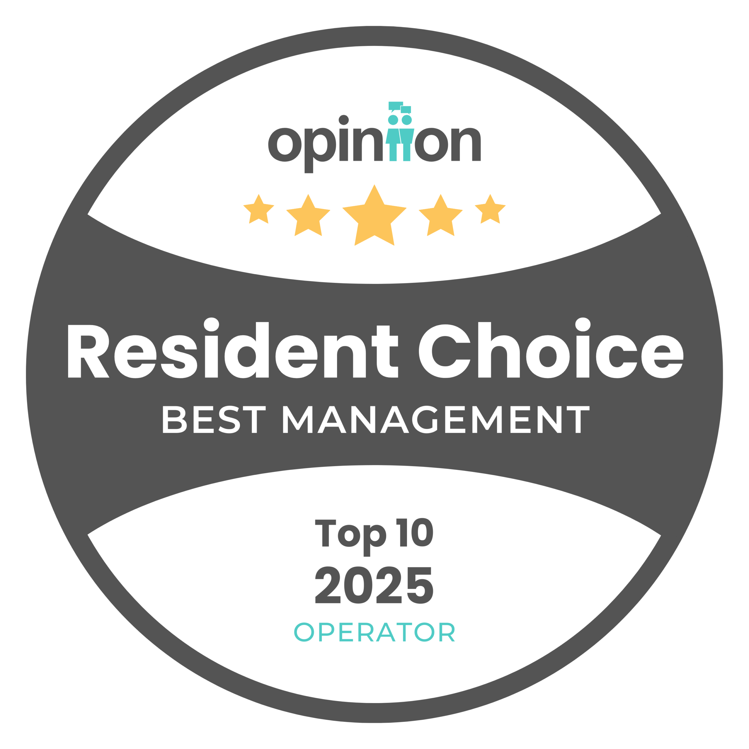 Resident Choice Awards Badge - 2026 Best Management Operator