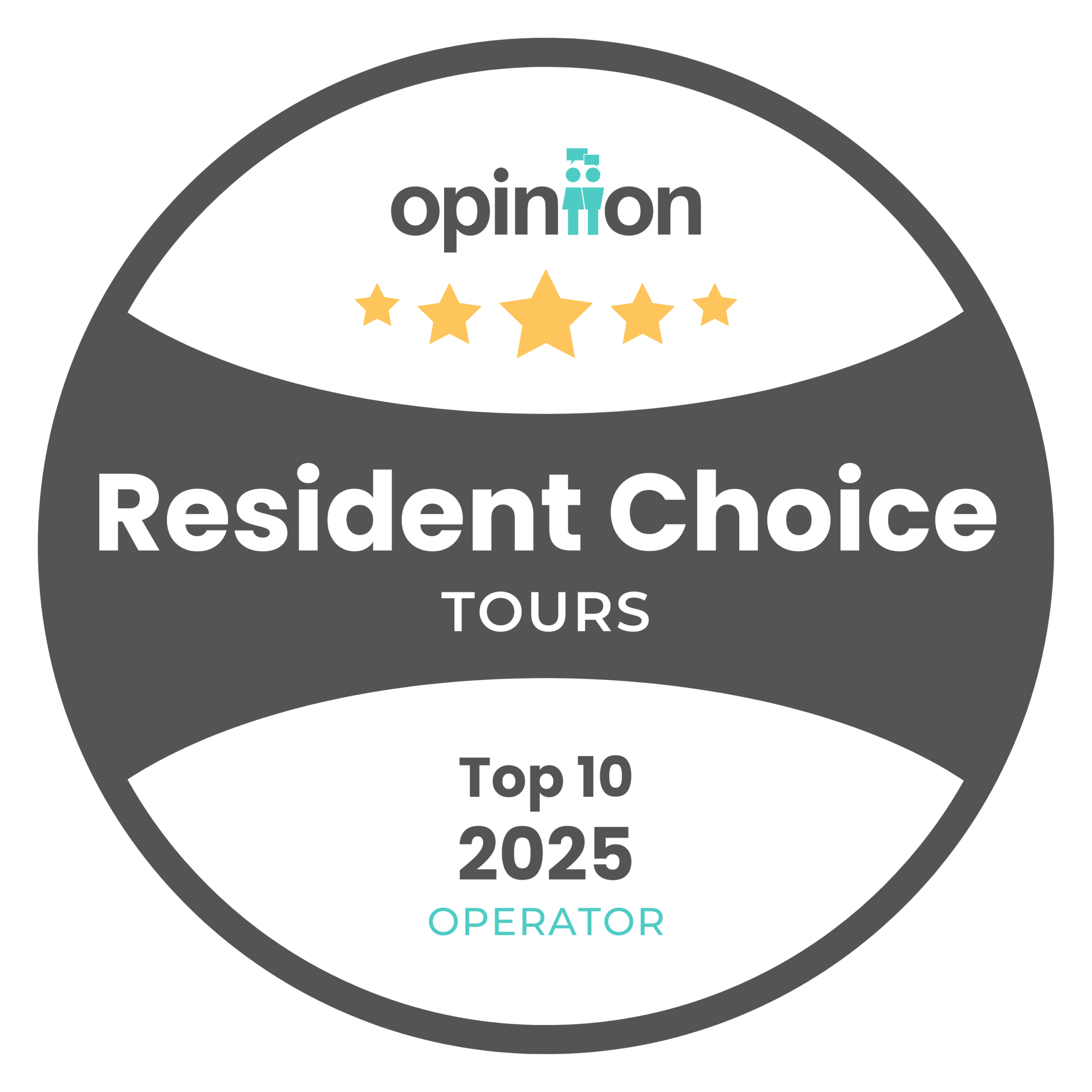 Resident Choice Awards Badge - 2026 Best Tours Operator