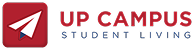 UP Campus student housing logo with paper airplane - Opiniion: Resident Insight that Drives Property Success