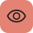 Red eye-shaped icon symbolizing AI visibility - Opiniion: Resident Insight that Drives Property Success